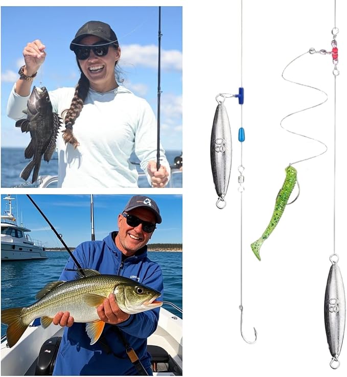 10PCS Fishing Weights Torpedo Sinkers Inline Trolling Sinkers Weights Kit Fishing Sinkers Catfishing Sinkers Saltwater Fishing Torpedo Weights Double Ring Sinkers - 1oz(30g)