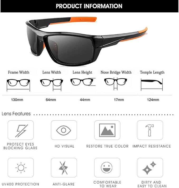 Polarized Camo Sunglasses for Men Women Fishing Sports Outdoor UV Protection Glasses