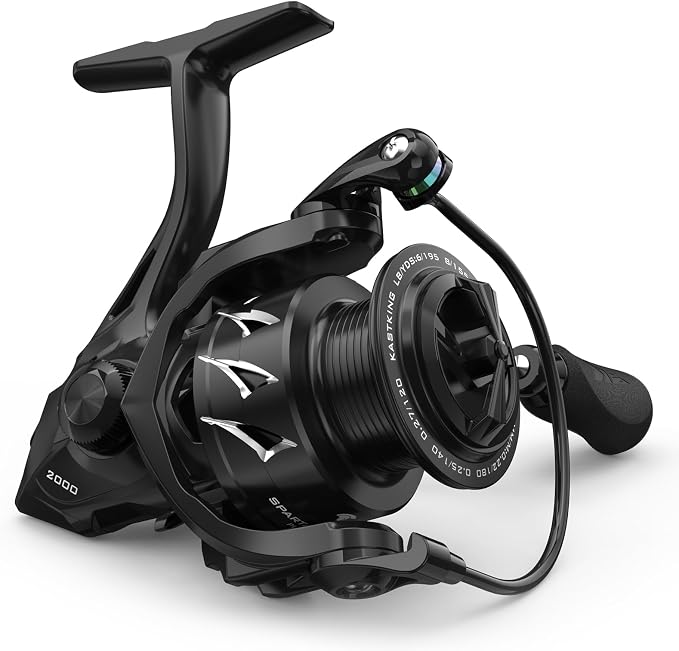 KastKing Spartacus II Plus Spinning Reel – IPX5 Waterproof Freshwater/Saltwater Fishing Reel, 22LB Drag, 5.2:1 Gear Ratio, 7+1 Stainless Steel Bearings, Instant Anti-Reverse, Anodized Aluminum Spool