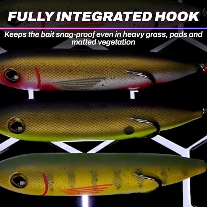 SNAG Proof Zoo Pup Topwater Lure | Weedless Frog with Lifelike Action | Bloddy Shad, 1/2 oz.