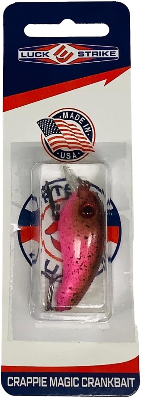 Luck E Strike Crappie Magic Crankbait (2 Inch Crappie Lure) Made in The USA
