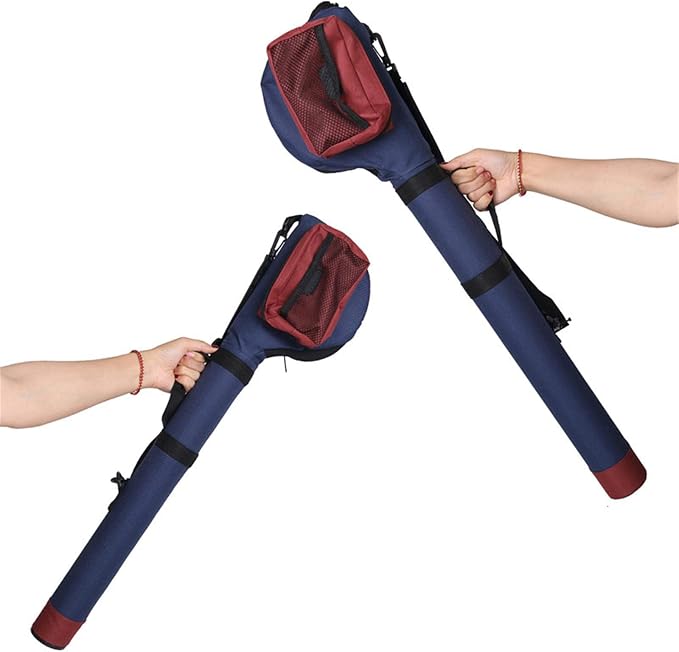 M MAXIMUMCATCH Maxcatch Fly Fishing Rod Case with Reel Pouch, Complete Rod Protection Bag, Single and Dual Rod Tube with Shoulder Strap