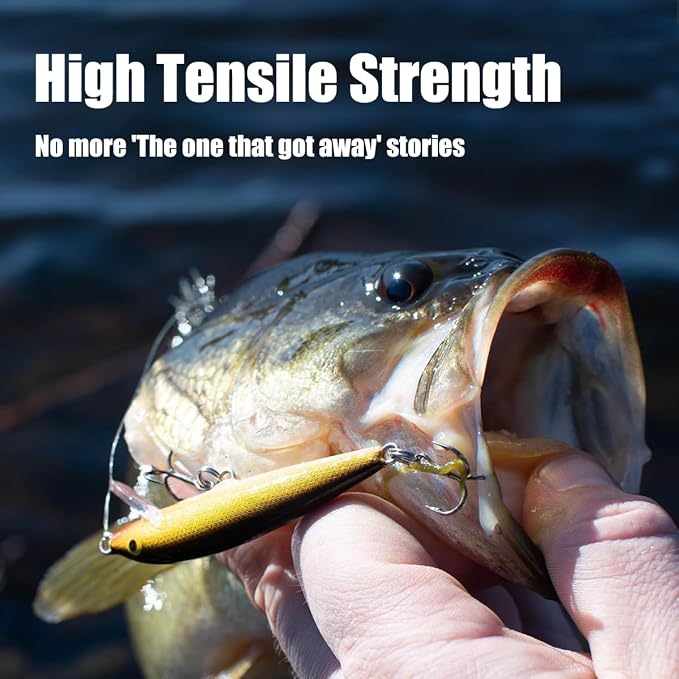 Big Game Monofilament Leader Line 20–100LB, 150YDS, Fishing Line, Abrasion Resistant Leader Material for Saltwater Big Game & Freshwater Fishing