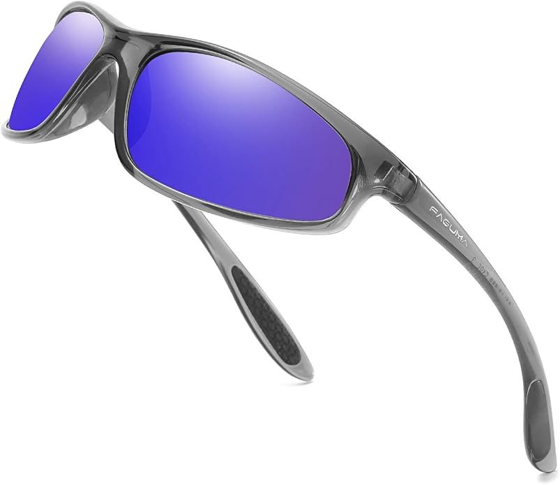 FAGUMA Polarized Sports Sunglasses For Men Cycling Driving Fishing UV400 Protection