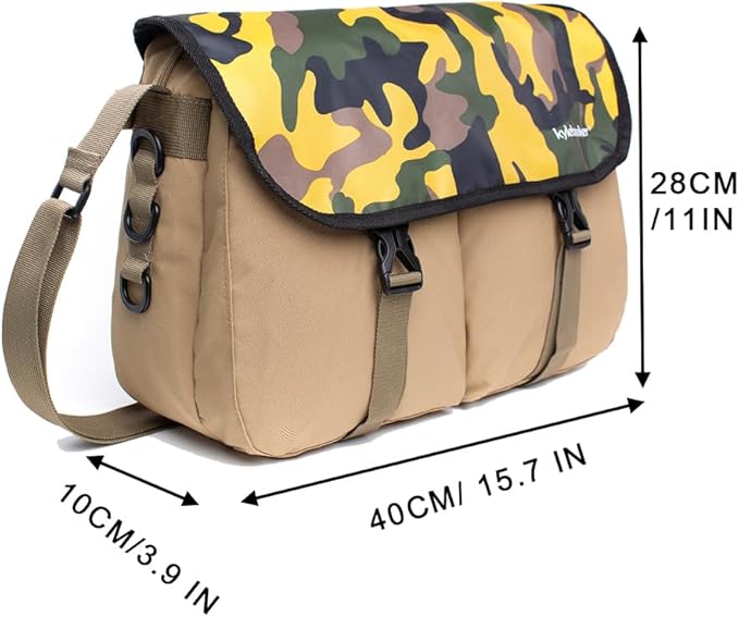 Kylebooker Trout Fishing Bag Fly Fishing Crossbody Shoulder Tackle Bag