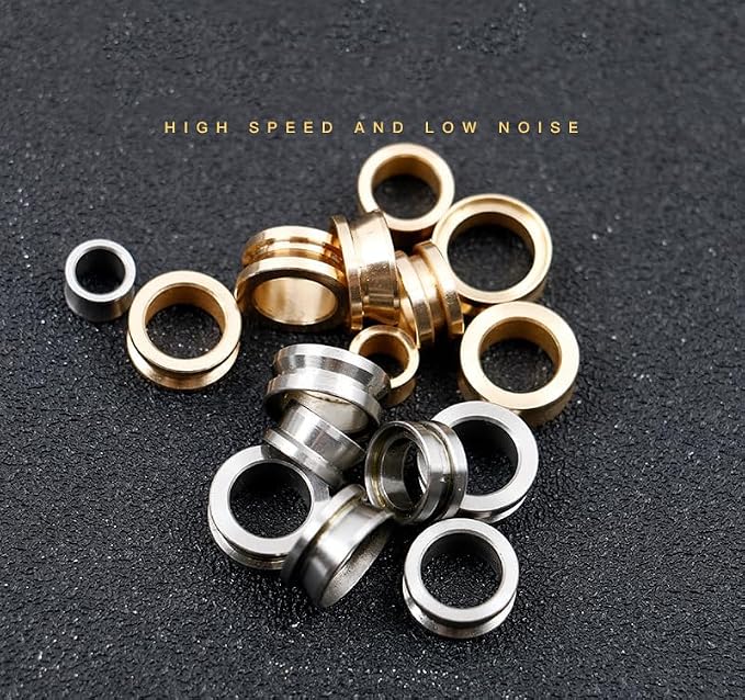 Pack of 2 Replacement Parts Brass Fishing Line Roller for Fishing Reel Part&Repair Smooth Accessory