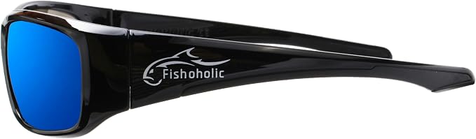 Fishoholic Pro Series Polarized Fishing Sunglasses with Rubber - UV400 Sun Protection Fishing Gift