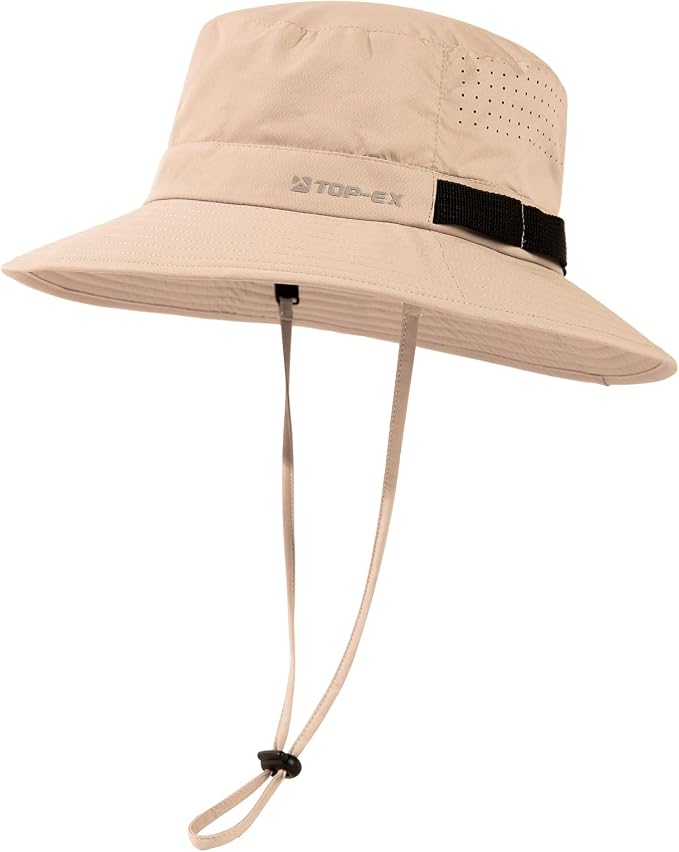 UVCoolix All-Day Comfort Bucket Sun Hat for Men Women,Lightweight Wide Brim UV Protection Boonie Outdoor,Beach,Golf