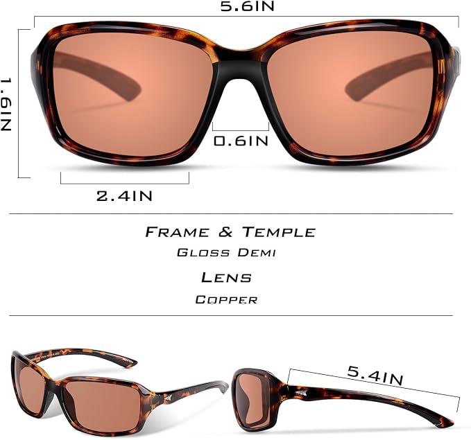 KastKing Alanta Polarized Sunglasses With PuriVex Protective Lens Coating,UV400 Women Sunglasses for Cycling Driving Fishing