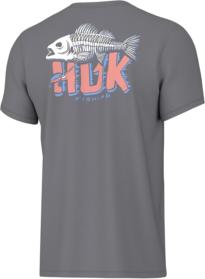 HUK boys Unisex Kids Short Sleeve Performance Tee, Kids Fishing T-shirt