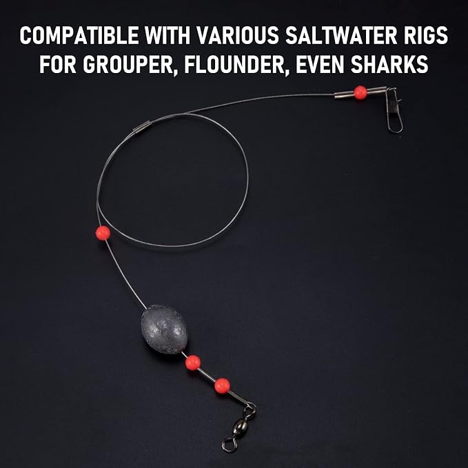 Dr.Fish Egg Sinker Lead Fishing Weights Oval Shaped Catfishing Weights Bank River Freshwater Saltwater Fishing Bass Casting