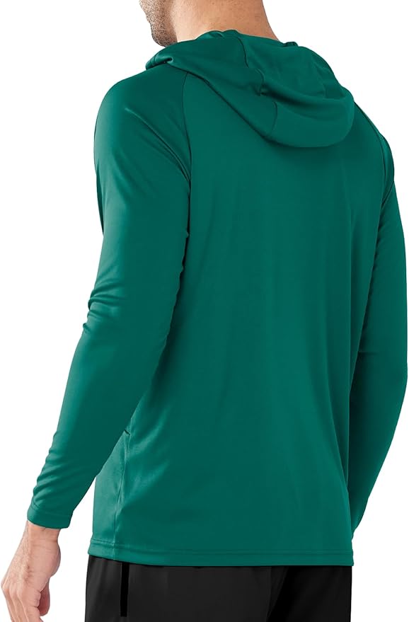 NORTHYARD Men's UPF 50+ Rash Guard Hoodie Long Sleeve Sun Protection Shirt Fishing Swim Beach Hiking Quick Dry Lightweight