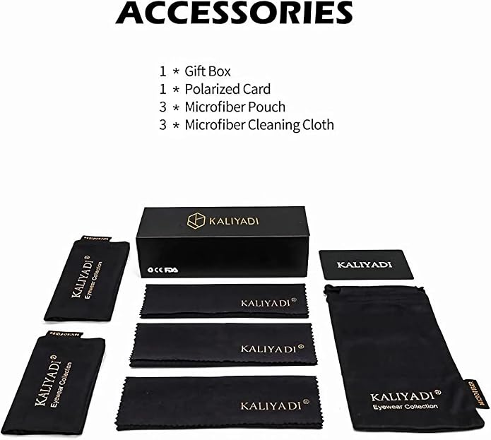 KALIYADI Polarized Sunglasses for Men and Women Matte Finish Sun glasses Color Mirror Lens UV Blocking (3 Pack)