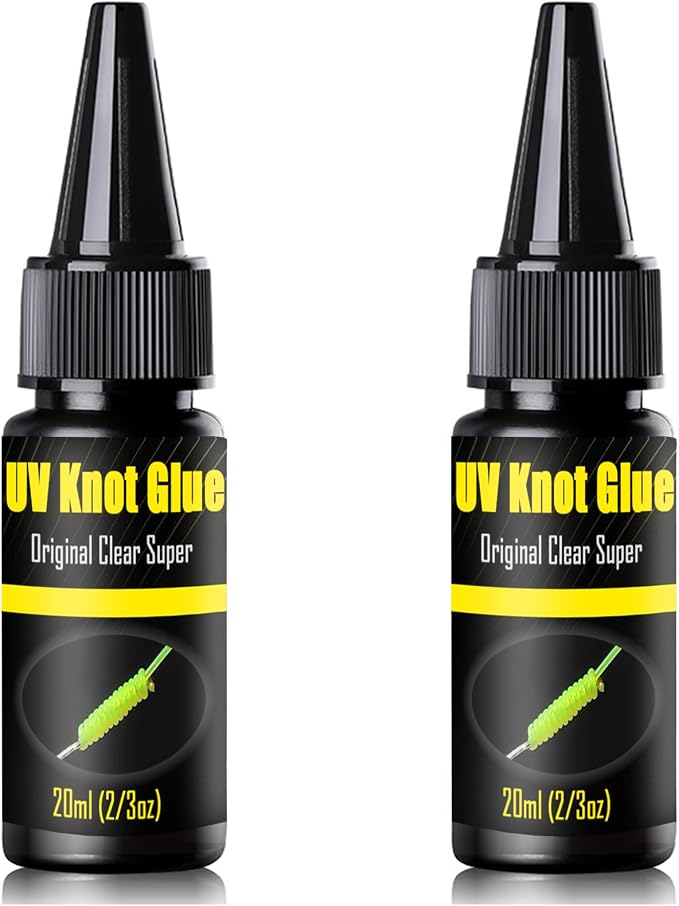 Eupheng UV Knot Glue for Fishing Knots and Fly Repairs, Ideal for Braid to Leader Knot Strengthening Smooth, Flexible Finish