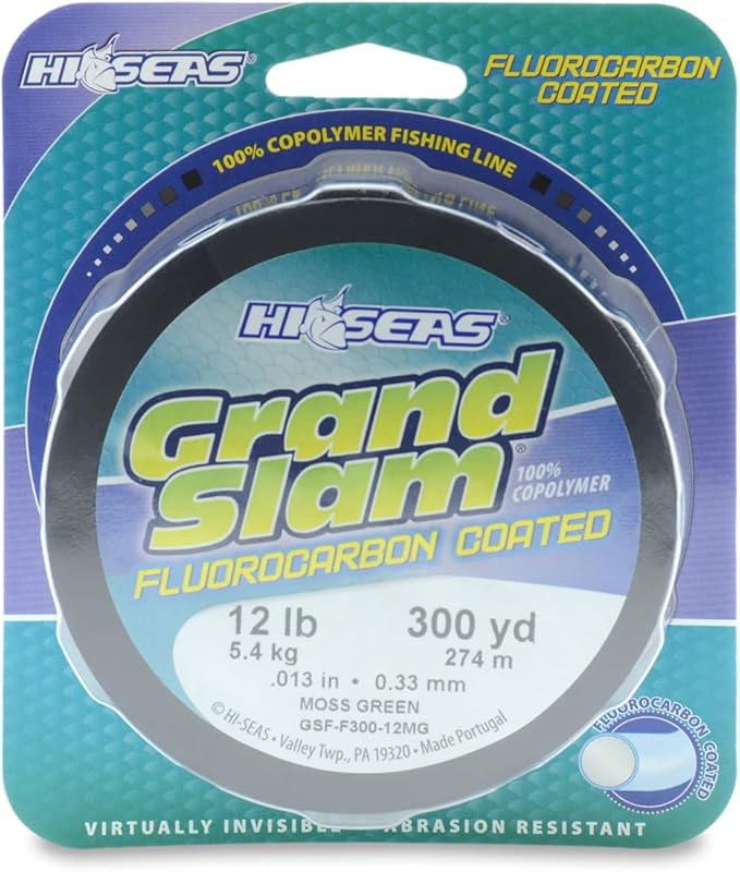 HI-SEAS Grand Slam Fluorocarbon Coated Fishing Line