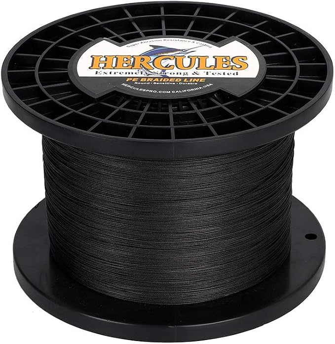 HERCULES Cost-Effective Super Cast 8 Strands Braided Fishing Line 10LB to 300LB Test for Salt-Water,109/328/547/1094 Yards(100M/300M/500M/1000M),Diam.#0.12MM-1.2MM,Hi-Grade Performance,Variety Colors