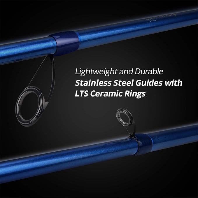 KastKing Compass Telescopic Fishing Rods, Spinning Rod,7ft - Medium Heavy - Moderate Fast & KastKing Centron Spinning Reel, Size 500 Fishing Reel