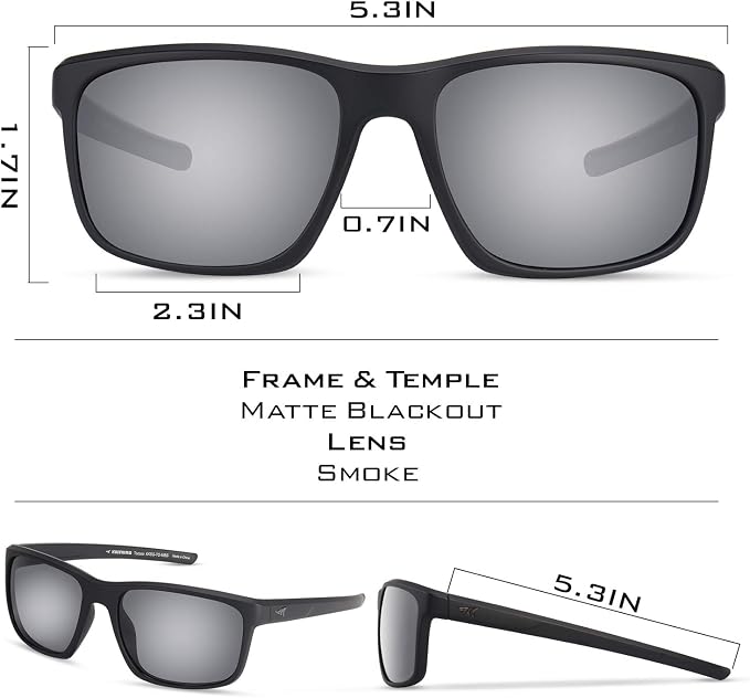 KastKing Toccoa Polarized Sport Sunglasses for Men and Women,Ideal for Driving Fishing Cycling and Running,UV Protection