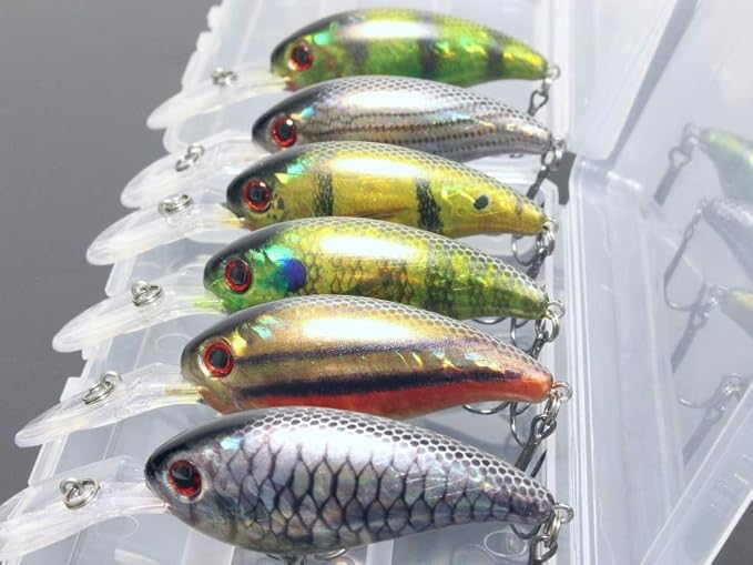Minnow Crankbait for Bass Fishing Bass Lure Jerkbait Fishing Lures and Tackle Box