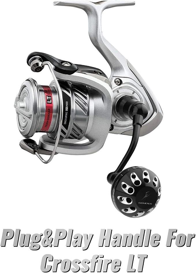 GOMEXUS Power Handle Compatible for Daiwa Revros LT Regal LT Legalis LT Crossfire LT Elimilator QR Ultralight Fishing Reel Crank 【Please Pay Attention to [Style Name] When selecting】