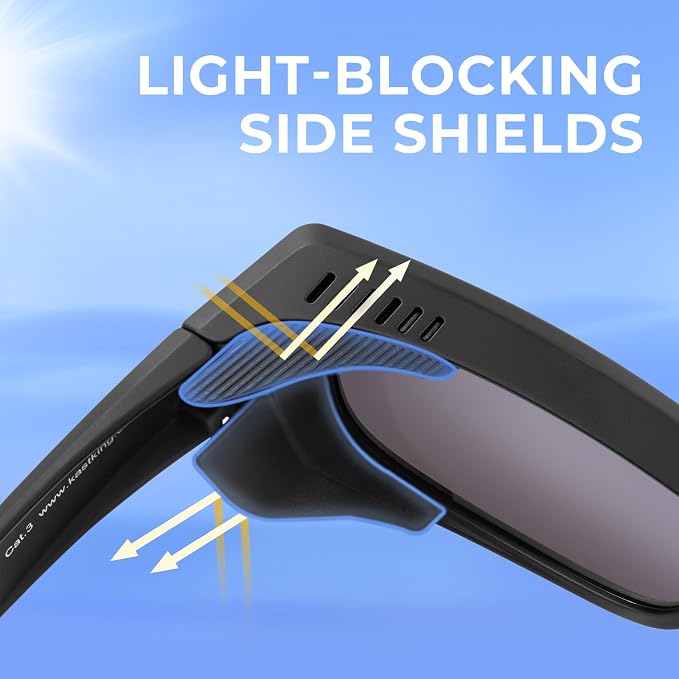 KastKing Comal Fit-Over Polarized Sports Sunglasses With PuriVex Protective Lens Coating, Fishing Driving, UV400, Men Women
