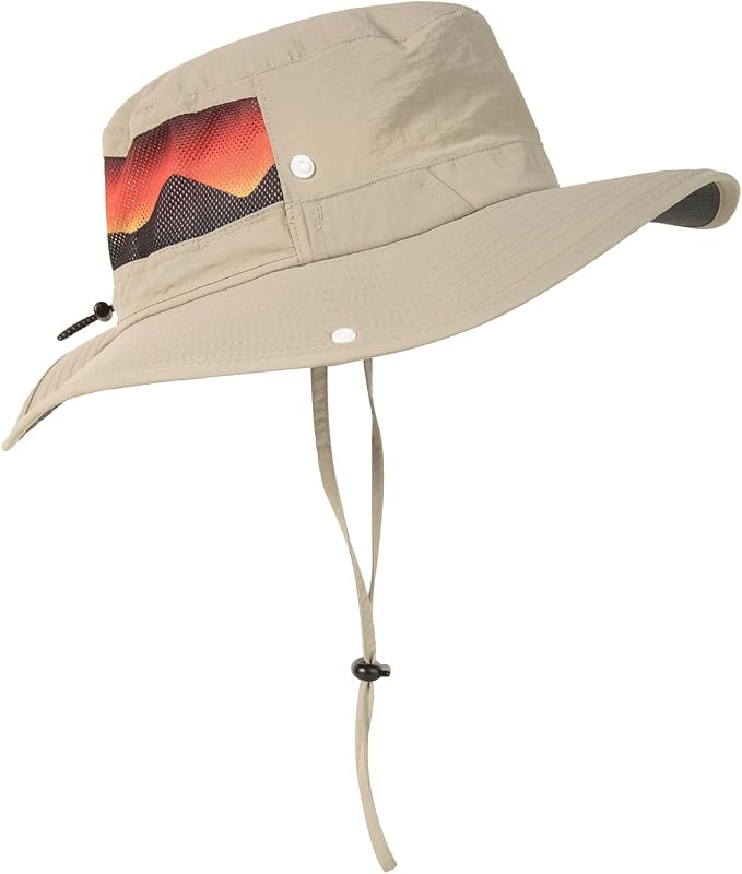 TOP-EX UVCoolix™ Bucket Hat for Men, Cooling Sun Hat Women, UPF 50 Wide Brim Boonie Hats Underbrim Prints, Breathable, M-XXL