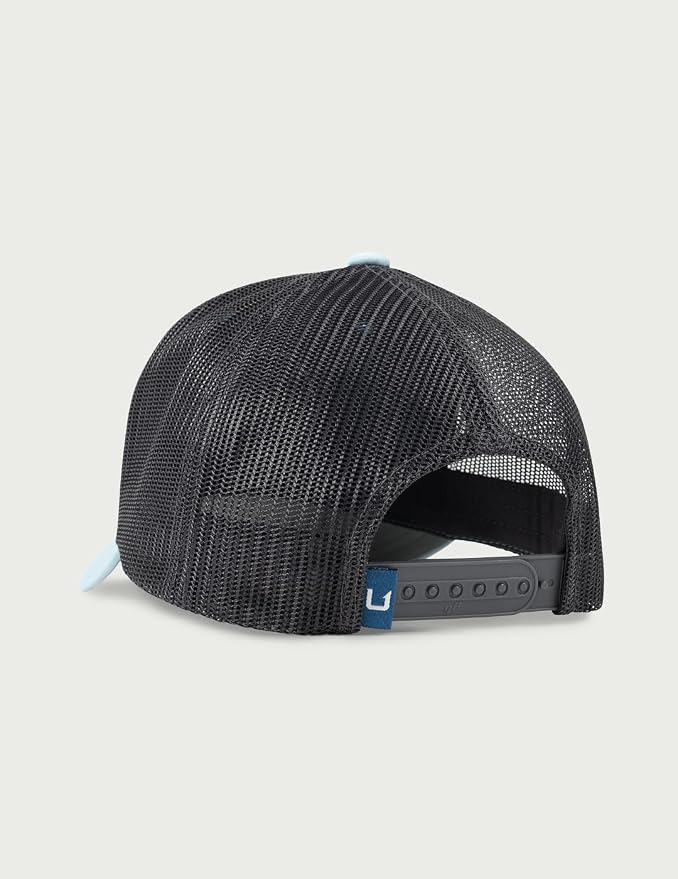 HUK Men's Mesh Trucker Snapback Hat | Anti-Glare Fishing Hat