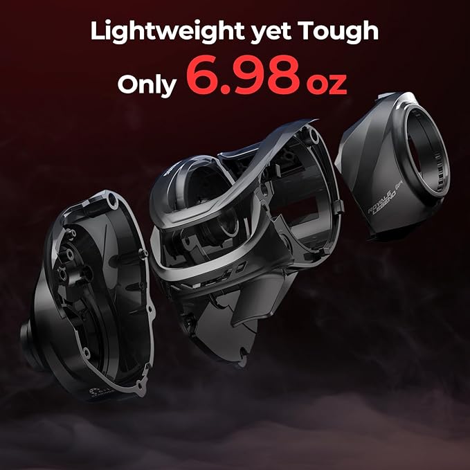 KastKing Royale Legend Glory Baitcasting Fishing Reel, Halo XII Magnetic Braking System Baitcaster Reel, 16 lbs of Smooth Drag, 8.0:1 High-Speed Gear Ratio, DTCC Line Guide, Palm Perfect Design
