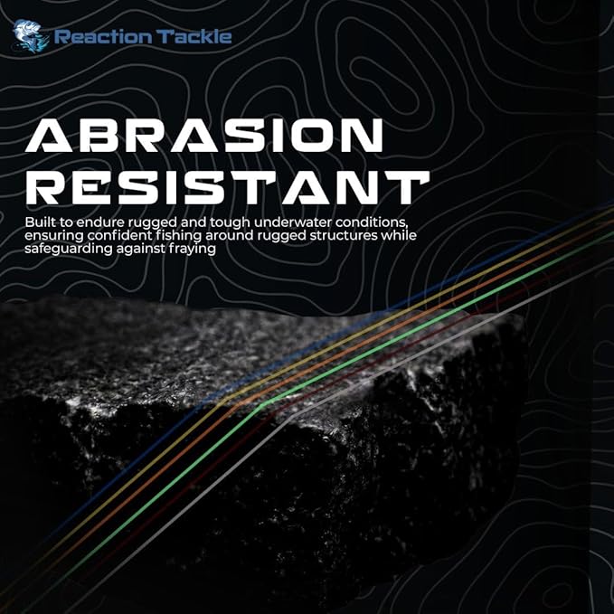 Reaction Tackle Monofilament Fishing Line - Premium Nylon Mono Line, Strong & Abrasion-Resistant, Low Memory for Smooth Long Casts - Freshwater & Saltwater