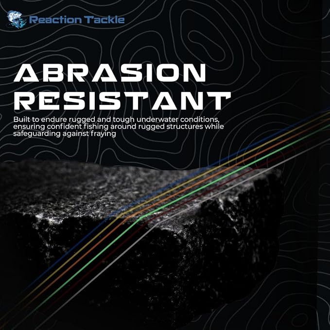 Reaction Tackle Monofilament Fishing Line - Premium Nylon Mono Line, Strong & Abrasion-Resistant, Low Memory for Smooth Long Casts - Freshwater & Saltwater