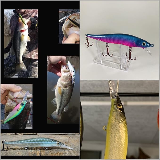 10 Blank Unpainted Minnow Crankbait Topwater Lipless Jerkbait Fishing Lures V3
