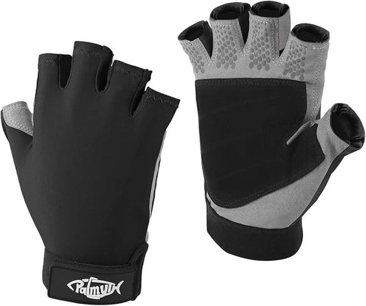 Palmyth UV Fishing Gloves Sun Protection Fingerless Kayaking Glove Men Women UPF 50+ SPF for Sailing, Hiking, Paddling, Canoeing, Rowing, Driving