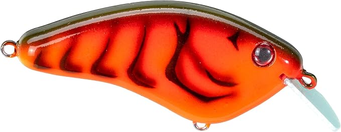 Strike King Hardliner Fishing Lure, Flat Sided Crankbait, Circuit Board Lip, Extra Tight Wobble, Size 4 Treble Hooks