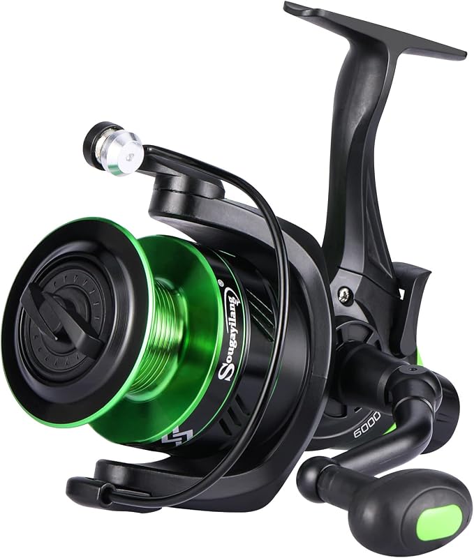 Sougayilang Carp Fishing Reel 13+1 Stainless Steel BB Bait Feeder Spinning Reel for Freshwater and Saltwater