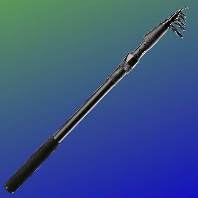 Whistytwig Carbon Fiber Telescopic Fishing Rod - Portable Collapsible Design for Travel and Adventure - Versatile Saltwater and Freshwater Fishing Pole