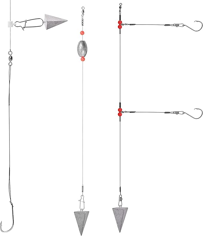 Pyramid Sinkers Fishing Weights Saltwater Pyramid Weights for Surf Fishing Gear Tackle 1oz 2oz 3oz 4oz 5oz 6oz 8oz