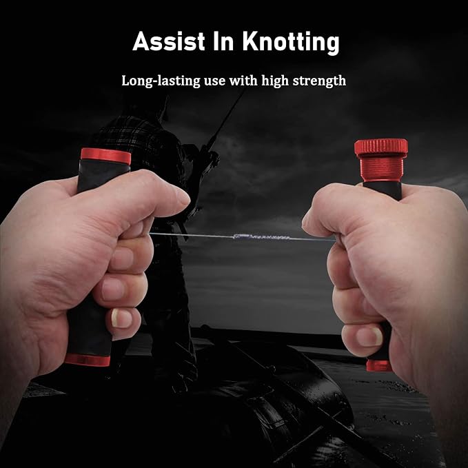 OUKENS Fishing Line Dragger, Fishing Knot Puller Tool Assist Fishing Line Knotting Device Tension Line Dragger for Fishing