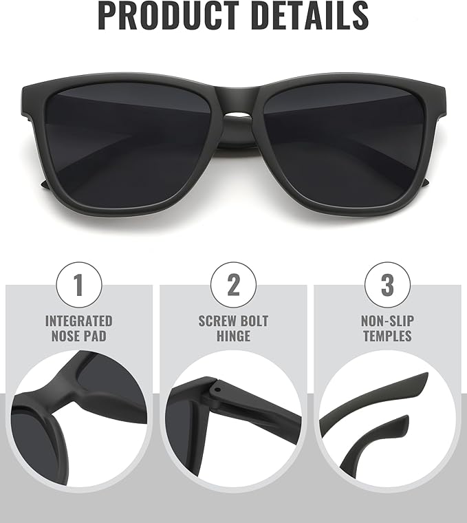 MEETSUN Polarized Sunglasses for Men,Sun Glasses with UV Protection for Driving Fishing