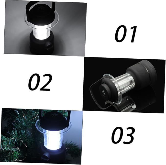 Happyyami 5W LED Camping Lantern Rechargeable Night Light for Camping Fishing Emergency Use Lightweight and Portable with Hook Up to Hours of Use