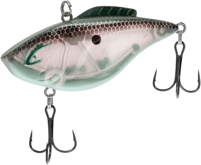Bill Lewis Hammer-Trap - Freshwater Lifelike Lipless Crankbait Fishing Lure with Mustad Triple Grip Hooks, 3/8 Oz - 5/8 Oz
