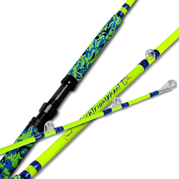 Fiblink Catfish Fishing Rods, 1 Piece/2 Piece Catfishing Pole, Medium Heavy Catfish Cat Casting Rod (7'6"/8'6’/9'6”)