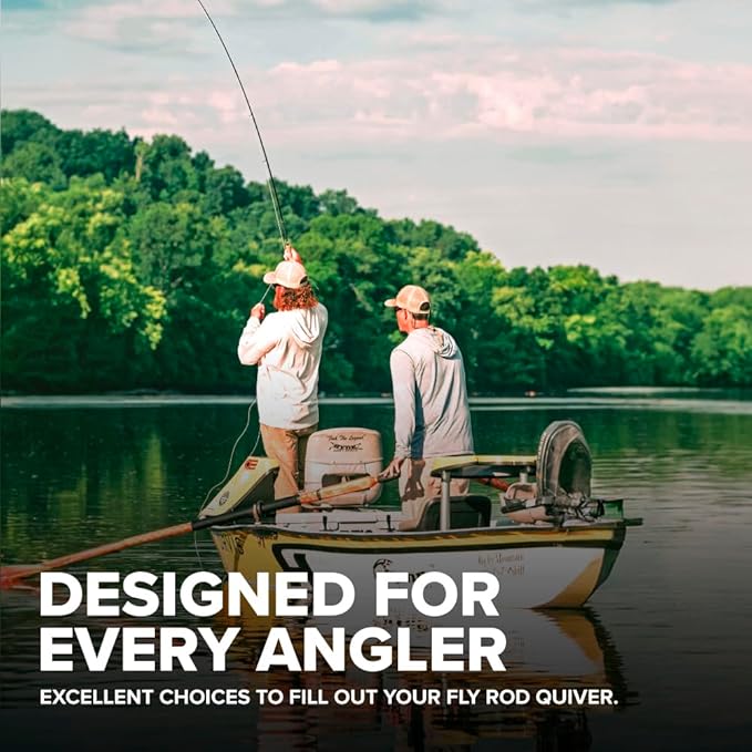 Orvis Clearwater Fly Rod Outfit - Fishing Rod and Reel Combo with Black Chrome Blank, Ceramic Guides, Durable Reel Seat, and Rod Tube