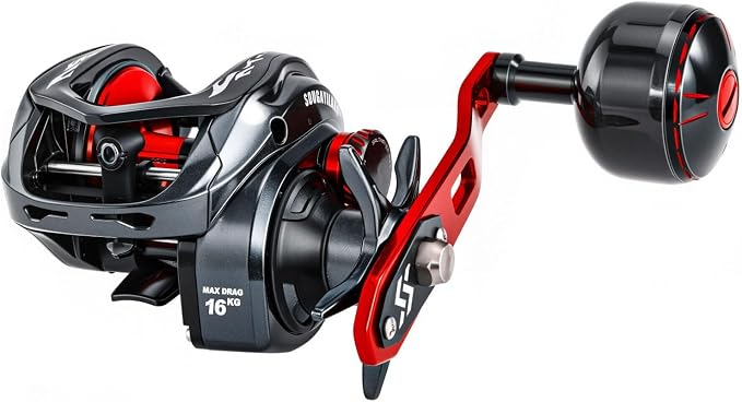 Sougayilang Baitcasting Reel, 7.0:1 Gear Ratio Super Smooth Power, 9 + 1 Shielded Ball Bearings Anti-Corrosion Baitcaster Reel Fishing Reel