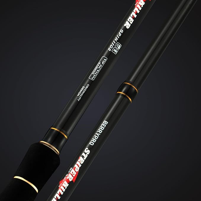 BERRYPRO Light Surf Spinning Rod Striper Fishing Rod Striped Bass surf Rod (9'/9'6''/10'6''/11'/12')