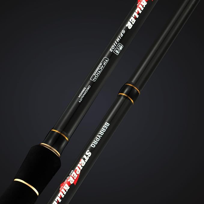 BERRYPRO Light Surf Spinning Rod Striper Fishing Rod Striped Bass surf Rod (9'/9'6''/10'6''/11'/12')