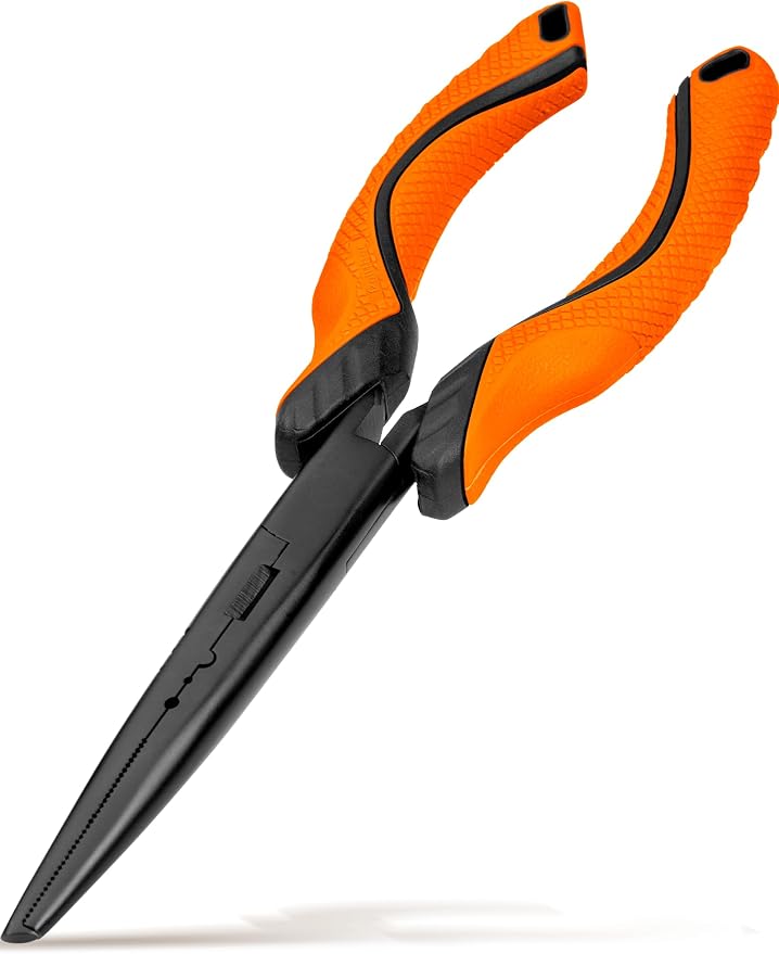 Fishing Pliers,Carbon Steel with Corrosion Resistant Coated Fishing Tools,Multitool for Saltwater