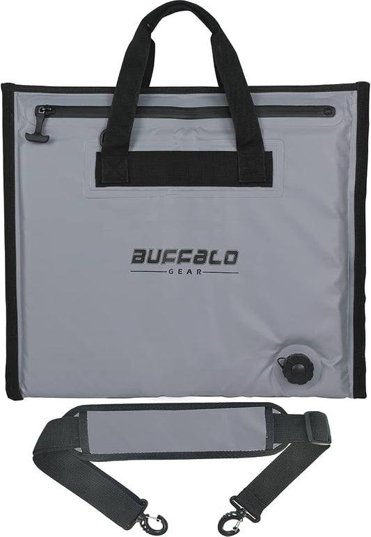 Buffalo Gear Insulated Cooler Bag - 20x18in Bait Cooler, Waterproof Fish Kill Bag