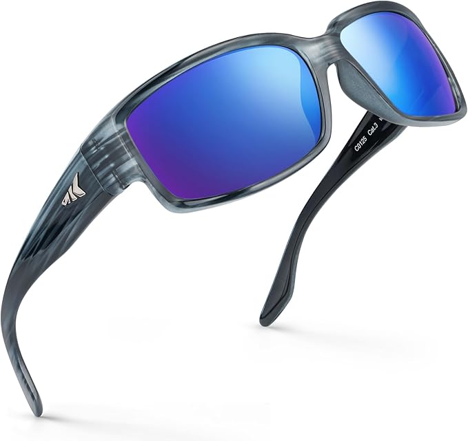 KastKing Skidaway Polarized Sport Sunglasses for Men and Women,Ideal for Driving Fishing Cycling and Running,UV Protection