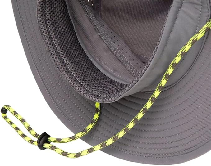 MISSION Cooling Anywhere Boonie Hat, Charcoal - Unisex Wide-Brim Hat for Men & Women - Lightweight & Durable - Cools Up to 2 Hours - UPF 50 Sun Protection - Machine Washable