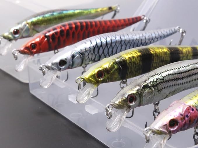 Minnow Crankbait for Bass Fishing Bass Lure Jerkbait Fishing Lures and Tackle Box